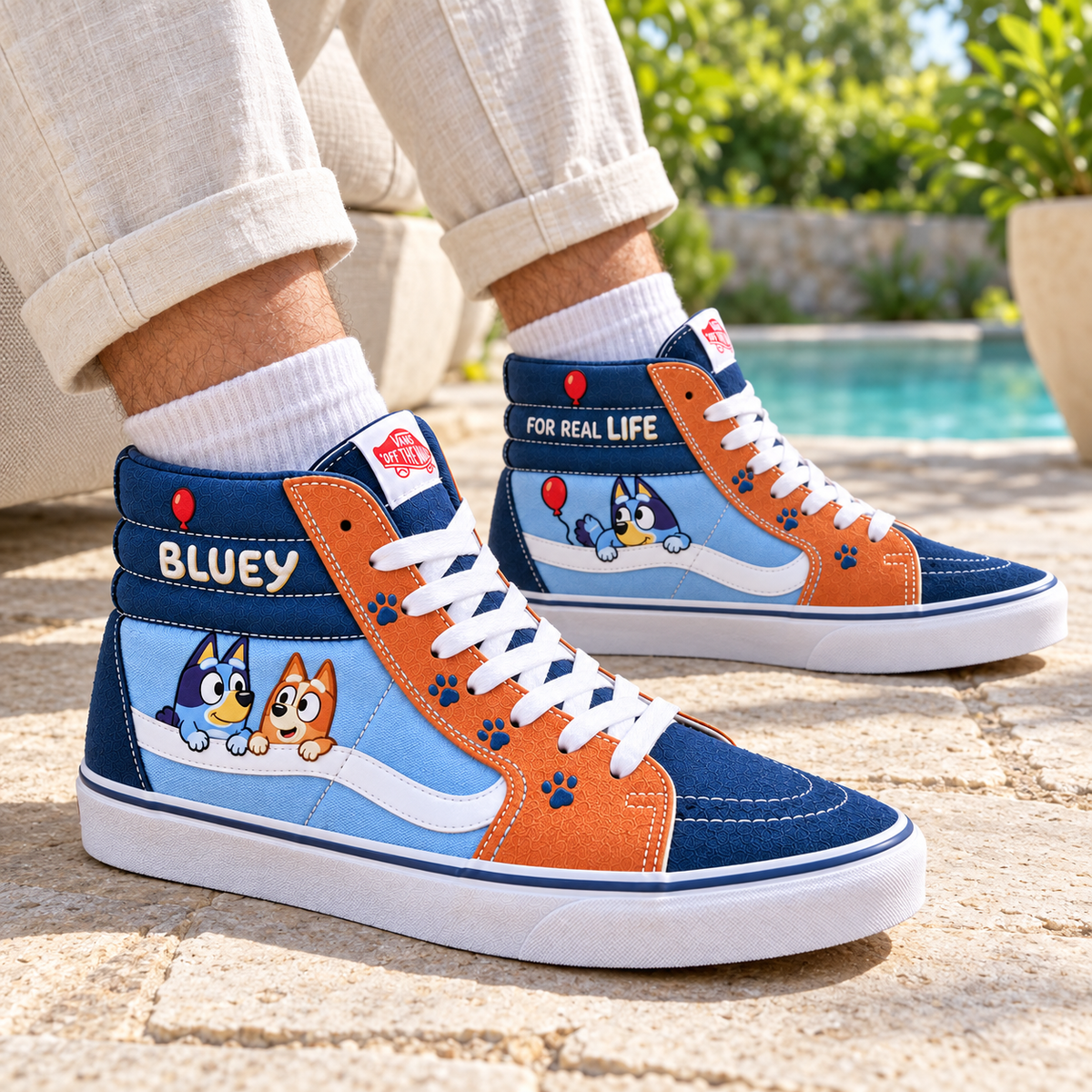 PREMIUM BLU Heritage High-Top Sneakers HQH