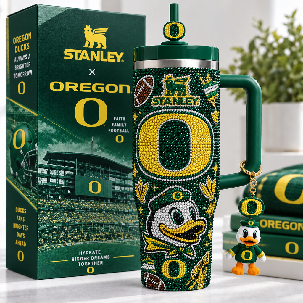 Oregon Ducks 40oz Tumbler With Handle TTNL
