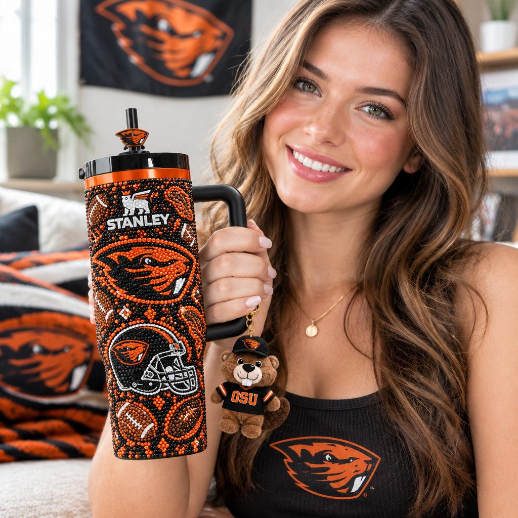 Oregon State Beavers 40oz Tumbler With Handle TTNL