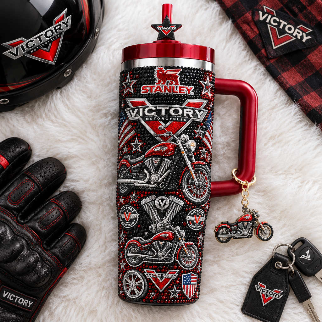 Victory Motorcycles 40oz Tumbler With Handle TTNL