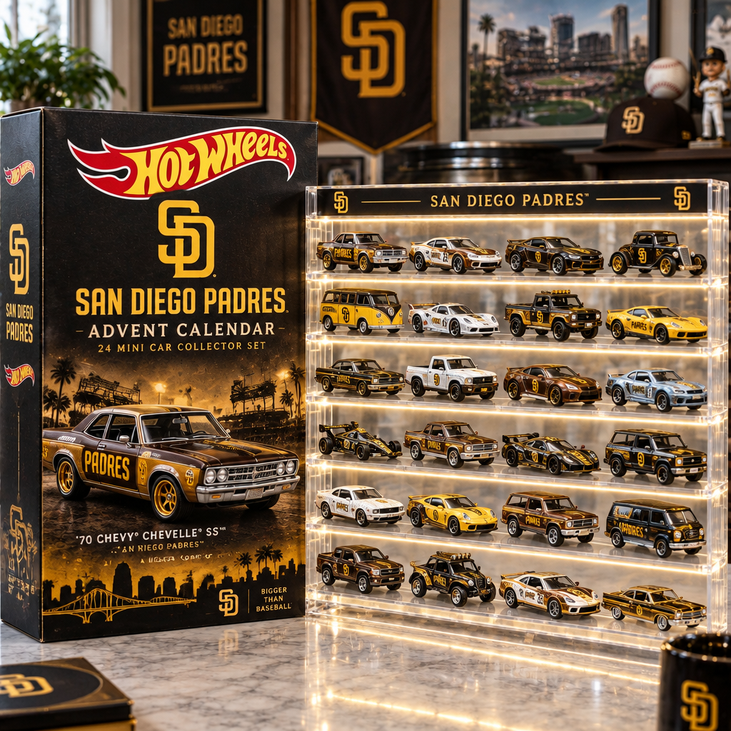 San Diego Padres Premium Mini Car Advent Calendar